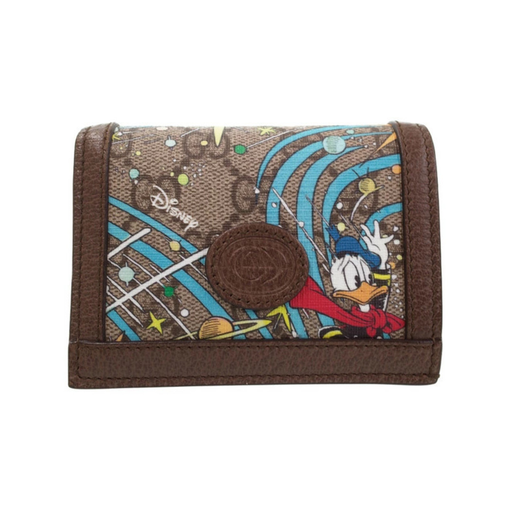 Gucci DISNEY GUCCI Donald Duck Card Wallet Bi fold Short
